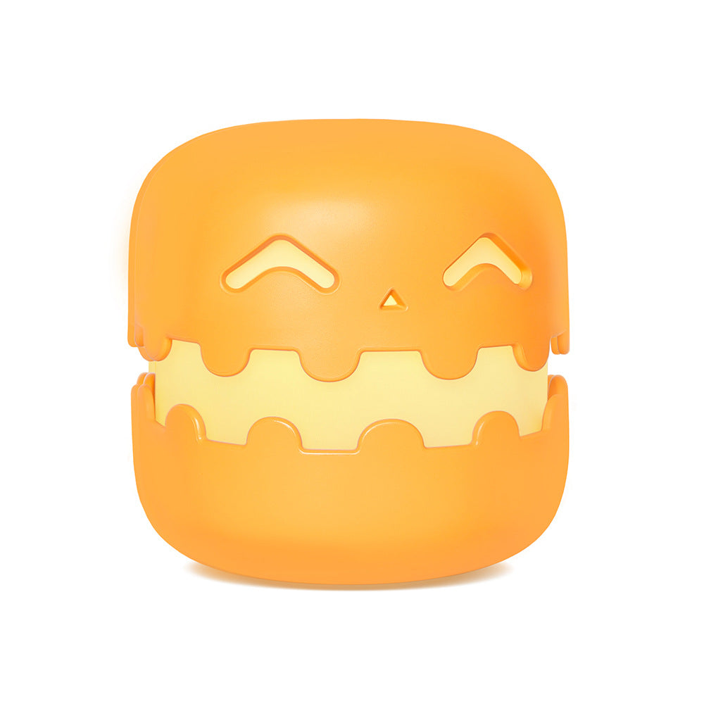Cute Pumpkin LED Night Light – Soft Silicone Bedside Lamp