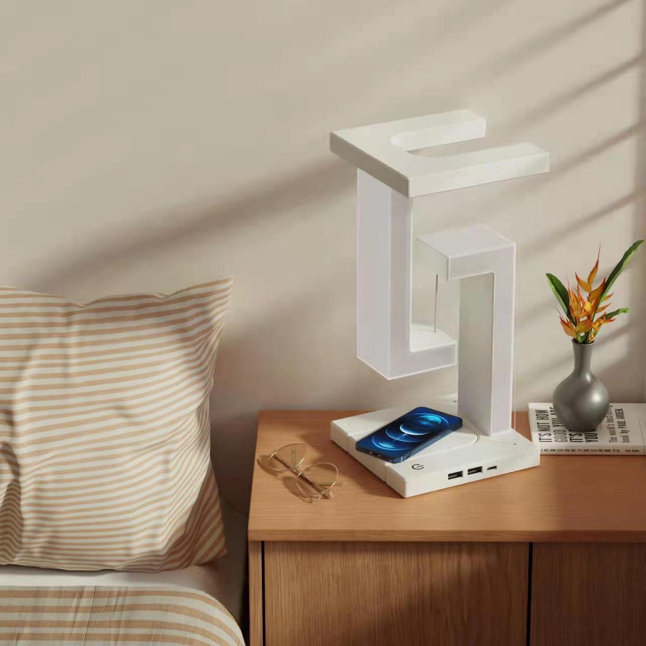 Floating Balance Lamp with Wireless Charger